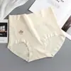 Algodão de fibra longa de Xinjiang cintura alta plus size roupa íntima de algodão feminina 7A seda de amoreira antibacteriana gorda MM 200 kg roupa íntima feminina sem costura