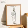 Ángulo Plano Montado en Pared de Madera A3 4K 8K Póster de Boceto A4 Textil para el Hogar Decoración del Hogar Marco de Fotos Decoración Minimalista Moderno