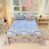 Sábana Individual de Algodón Estampado 25 Nueva Sábana de Algodón Lavable Amigable con la Piel Dormitorio de Estudiantes Sábana Lavable a Máquina Juego de Tres Piezas