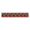 Mantel de Navidad Suministros Tela Oxford de Poliéster Camino de Mesa Decoración Creativa de Mesa Navideña Bandera Estampada Personalización Transfronteriza