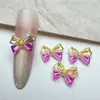 2025 Nova Resina Colorida Aurora Laço DIY Arte de Unhas Joias Acessórios Capa de Celular Adorno de Cabeça Unhas Vestíveis