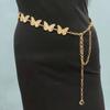 Cadena de cintura de metal nueva transfronteriza para mujer, moda versátil, decoración de cintura de mariposa con vestido, decoración de moda, ventas directas de fábrica