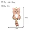 Gatito moviendo la cola Accesorios de joyería DIY Colgante Tocado Collar Pendientes Llavero Materiales hechos a mano
