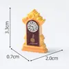 Reloj de péndulo clásico retro antiguo creativo Despertador Accesorios de decoración DIY Coche pequeño Escritorio Resina Adornos pequeños