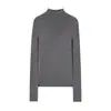 Lavable a máquina~Nuevo estilo Otoño e Invierno Suéter de Lana de Cuello Alto para Mujer, Suéter de Lana 100% Pura Ajustado, Capa Base de Punto de Cachemira