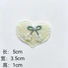Acessórios de flor e coração estilo cartoon coreano para crianças, acessórios fofos para roupas e chapéus, acessórios de costura artesanal DIY
