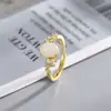 Nuevo Anillo de Hielo de Jade Blanco Natural de Moda para Influencer, Anillo de Piedra Preciosa Diamante, Ajustable, Lujoso, Elegante, Noble para Mujeres