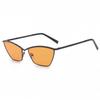 Óculos Irregulares Personalizados de Novo Estilo Europeu e Americano, Óculos de Sol Poligonais de Metal para Homens, Óculos de Sol Femininos da Moda Retrô Olho de Gato