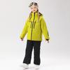 Traje de esquí para niños de invierno para exteriores, traje grueso impermeable, chaqueta de invierno cálida para niños y niñas