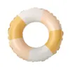 Anillo de natación para adultos de PVC grueso de color caramelo, protección ambiental, anillo de natación para niños con mango de combinación de colores retro, anillo para axilas