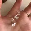 Pendientes de Aro con Lazo de Circonita de Diseño de Nicho para Mujer, Nuevos, de Lujo Ligero, Versátiles, Elegantes, Dulces, de Nicho, de Alta Calidad
