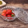 Fornecimento de fábrica série MP/MB/RBC prato de vidro com renda prato de frutas prato de frutas redondo transparente spot atacado