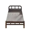 Cama plegable de hierro duradera para oficina, dormitorio, empresa, uso doméstico, cama sencilla para viviendas de alquiler, cama exterior, cama plegable para siesta