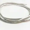 Cuerda de Tira de Vidrio Tubo Redondo de Pedrería Transfronteriza Accesorios para Joyería Accesorios para Ropa Línea de Corbata de Moño Tubo de Pedrería Venta al por Mayor