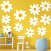 Amazon Nova Flor Branca Comércio Exterior Transfronteiriço Nova Combinação DIY Removível Quarto Sala de Estar Adesivos Decorativos