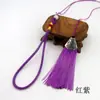 Colgante de Cuerda con Cuentas de Jade Sintético Borla de Boca de Pez Borla de Nudo Chino Accesorios para Colgar Decoración DIY