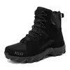 Botas de Combate para Hombre Talla Grande, Todo Clima para Senderismo al Aire Libre, Aventura, Rescate, Botas del Desierto, Entrenamiento, Camping, Montañismo, Botas para Hombre, Negro