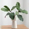 Planta Verde Artificial Folhas de Magnólia para Decoração de Casa, Casamento e Decoração de Janela; Paisagismo Artificial; Folhas de Magnólia Simuladas; Item Mais Vendido Transfronteiriço