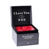 Caja de regalo de rosas, venta al por mayor, anillo, collar, boda, cartón, caja de regalo de joyería, traje de alto sentido, embalaje de regalo