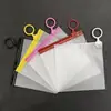 Sacos Plásticos de Embalagem com Aba Puxadora para Guardar Miçangas, Sacos Espessos Foscos Transparentes Autovedantes com Zíper para Organizar Acessórios e Brinquedos