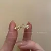 Novo Anel de Abertura Borboleta Sakura Feminino Design de Nicho de Alta Qualidade Anel de Dedo Versátil para Meninas Doces