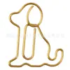 Clip para papel con forma de animal creativo transfronterizo, clip para papel con forma linda, color de dibujos animados, suministros de oficina de metal
