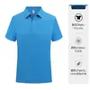 Camisa polo camiseta ropa de trabajo personalizada manga corta cuello de solapa camisa publicitaria seda de hielo ropa de grupo para eventos uniforme de trabajo impresión LOGOTIPO