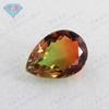 Gema Huagang, turmalina sintética en forma de pera, piedra desnuda, venta al por mayor, con degradado de color en forma de gota BX03