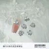 Zircón Brillante de Champagne Montón Diamante Joyería para Uñas Artísticas Azúcar Rocoso Maillard Huevo de Paloma Cuadrado Redondo Bola de Diamante Joyería para Uñas Artísticas