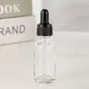 Frasco de Vidro Transparente para Óleo Essencial 5ml com Conta-gotas de Ponta Plástica Sub-frasco para Essência Amostra de Cosméticos Pronto para Venda
