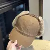 Nuevas Gorras de Béisbol Lavadas Estilo Coreano Otoño e Invierno con Protección para los Oídos Estilo Retro para Hombres y Mujeres Gorros Cálidos de Invierno con Protección para los Oídos de Felpa