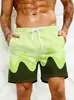 Venta Caliente de Verano Transfronteriza Ola 3D Estampado Digital Holgado Casual Secado Rápido Transpirable Estilo Americano Modernos Pantalones Cortos para Hombre