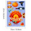 6 piezas/paquete Pegatinas de rompecabezas con tema de Acción de Gracias Calientes transfronterizas Pavo Maíz Celebración de Festival DIY Pegatinas para cambio de cara