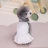 Ropa para Perros Pequeños, Vestido Floral de Princesa para Gatos, Nuevo Vestido de Mascota Teddy, Estilo Veraniego, Diseño Delgado Transpirable de Alta Gama