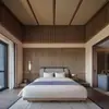 Conjunto Completo de Mobiliário para Quartos Padrão do Hotel Wyndham, Incluindo Sofás Estéticos Feitos Sob Medida em Madeira Maciça e Folheado de Madeira