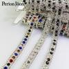 Corrente de solda colorida de três fileiras corrente de strass e diamante corrente de strass e diamante DIY adorno de cabeça vestido de noiva acessórios de vestuário sapatos e chapéus decoração