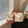 Bolso de viaje corto nuevo con bloques de color, casual y simple, bolso cruzado portátil para salir, con separación de seco y húmedo, bolsa deportiva y de fitness para mujer
