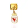 Pulsera Colgante Collar Serie Banderas Nacionales Transfronterizas Módulo Estilo Italiano Corazón Zodiaco Collar Anillo Pulsera