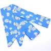 Cinturón de Tela para Mujer Cinturón de Tela Estampada de Gasa Casual Versátil Nudo Cinturón para Pantalones Cabeza de Cinturón Decorativa Accesorios para la Cabeza