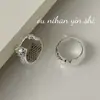 Pendientes Facetados de Cristal de Hielo de Plata de Ley S925 Ounihan para Mujer, Estilo Minimalista, Versátiles, Lujo Ligero, Pendientes Elegantes de Gama Alta