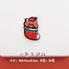 Broche lindo de Navidad personalidad caricatura japonesa y coreana pin estudiante hombre y mujer decoración de ropa joyería que combina con todo
