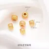 Accesorios de cobre chapados en oro de 24 quilates, exquisitos accesorios huecos calados, componentes de joyería hechos a mano para DIY, pulsera collar de calabaza