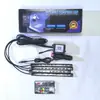 Luz de Ambiente para Coche RGB USB 36 Luces Una para Cuatro Colorida Interior del Coche Pie Control por Sonido App Luz de Ambiente para Coche