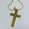 Colgante de Cruz de Acero Inoxidable Destacado de Amazon Estilo Europeo y Americano Dorado Transfronterizo para Hombres