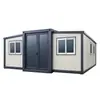Exportación Transfronteriza de Casas Móviles Expansibles Plegables de Contenedor de Doble Ala, A prueba de Viento de Nivel 10, Resistentes a Terremotos de Nivel 8, Casas Móviles Tres en Uno