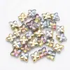 Colgante de cristal de flor de diamante con agujero recto de 10 mm para joyería hecha a mano DIY, accesorios decorativos, cuentas cuadradas con agujero, accesorios