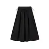 Falda de Maternidad Nueva Otoño e Invierno 2026, Falda de Línea A Simple y Casual, Suave y Versátil, Falda Larga de Paraguas Adelgazante para Mujeres Embarazadas