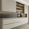 Fábrica de Gabinetes de Guangzhou Proyecto Australiano Puerta Shaker Laca Producción y Procesamiento Personalizado Personalización de Lujo Ligero