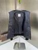 Versão Correta em Estoque Alta Qualidade m Nova Outono e Inverno Masculino Tricô Patchwork Gola Alta Jaqueta Casaco