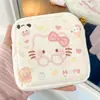 2025 Nuevo Verano Lindo Dibujo Animado Kitty Bolsa de Almacenamiento para Toallas Sanitarias Bolsa Pequeña de Lona Portátil